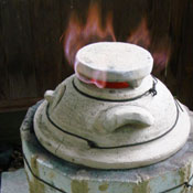 image of a raku kiln