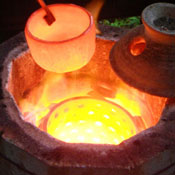 image of a raku kiln