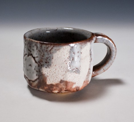Nezumi Shino Coffee Cup by Suzuki Tomio: click to enlarge