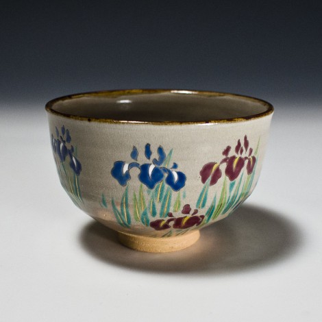 Shōbu Tea Ceremony Bowl by Kotoura Kiln: click to enlarge