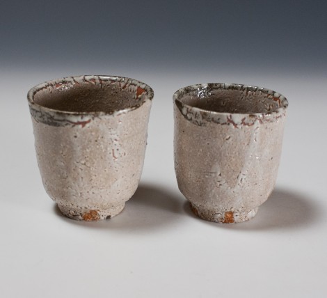 Kawa-kujira Green Tea Cup Set by Ikai Yūichi: click to enlarge