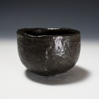 Kuro Raku Tea Ceremony Bowl by Sawada Hiroyuki