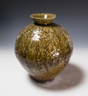 Haiyūsai Ash Glazed Vase by Ikai Yūichi