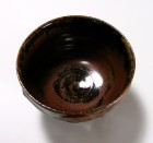 Tetsu-yū Senbari Tea Ceremony Bowl by Kawai Tōru