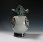 Maru Kamon Vase by Kawai Tōru