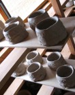 Aka Shino Tea Ceremony Bowl by Suzuki Tomio