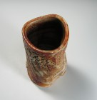Yōhen-kin Shino Vase by Suzuki Tomio