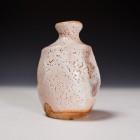 Shino Saké Flask by Suzuki Tomio