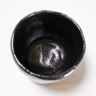Kuro Raku Tea Ceremony Bowl by Wada Tōzan