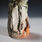 Haiyūsai Kokusen Ash Glazed Vase by Ikai Yūichi