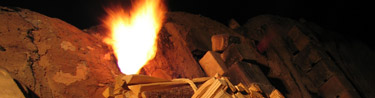 image of kiln firing