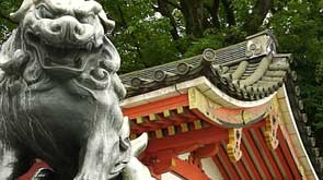 Kyoto shrine guardian