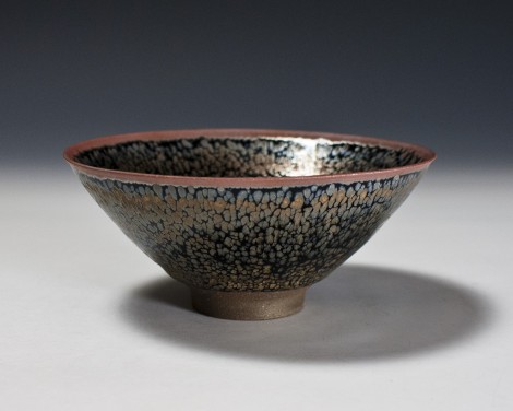 Yōhen Yuteki Tenmoku Tea Ceremony Bowl by Kamada Kōji: click to enlarge