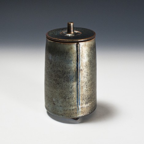 Ginshō Tenmoku Tsuisen Incense Burner by Kamada Kōji: click to enlarge