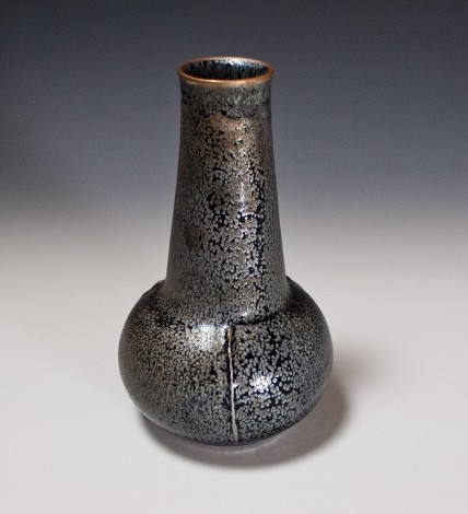 Ginshō Tenmoku Tsuisen Vase by Kamada Kōji: click to enlarge