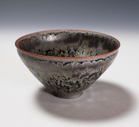 Yōhen Yuteki Tenmoku Tea Ceremony Bowl by Kamada Kōji: click to enlarge