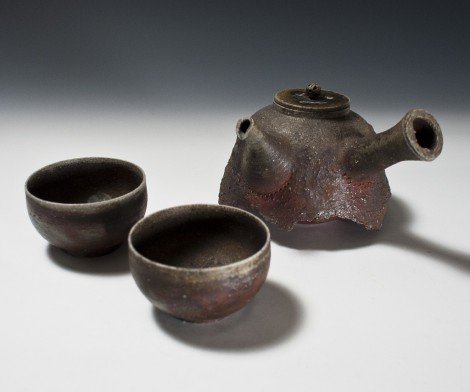 Tetsubin Green Tea Set by Nagai Ken: click to enlarge