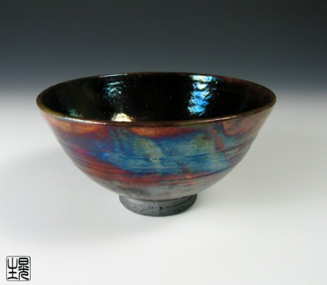 Kōsai Yōhen Tea Ceremony Bowl by Tamaya Kōsei: click to enlarge