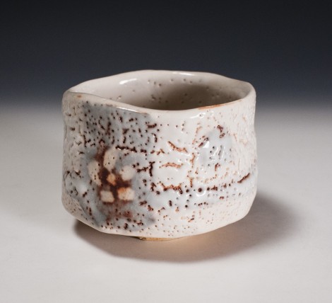 Sakura Tea Ceremony Bowl by Suzuki Tomio: click to enlarge