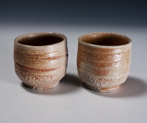 Yōhen Green Tea Cup Set by Wada Hiroaki: click to enlarge