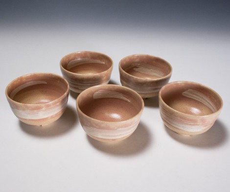 Haiyū Green Tea Cup Set by Wada Hiroaki: click to enlarge