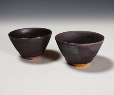 Tetsu-yū Green Tea Cup Set by Wada Hiroaki: click to enlarge