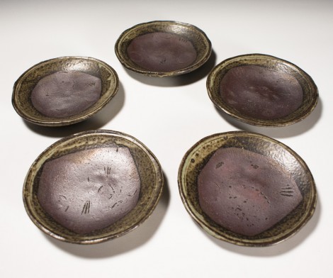 Tetsusai Side Plate Set by Ikai Yūichi: click to enlarge