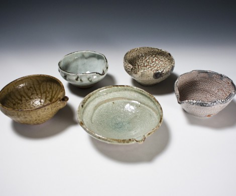 Katakuchi Dish Set by Ikai Yūichi: click to enlarge