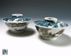 Sansui Tetsu-&#233; Rice Bowl Set by Murata Tetsu