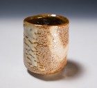 Yōhen-kin Shino Green Tea Cup by Suzuki Tomio