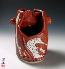 Aka Shino T&#233;-ok&#233; Vase by Suzuki Tomio