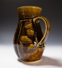 Tetsu-yū Pitcher Vase by Kawai Takéichi