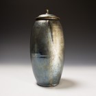 Ginshō Tenmoku Tsuisen Lidded Vase by Kamada Kōji