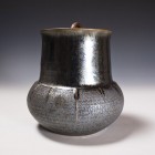 Ginshō Tenmoku Fresh Water Jar by Kamada Kōji