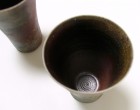 Yakishimé Beer Glass Set by Nagai Ken