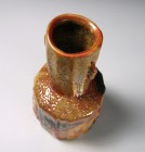 Madara-kin Shino Mallet Vase by Suzuki Tomio