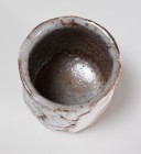Murasaki Shino Green Tea Cup by Suzuki Tomio