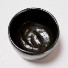 Kuro Raku Tea Ceremony Bowl by Wada Tōzan