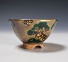 Matsu-no-é Tea Ceremony Bowl by Wada Tōzan