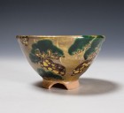 Matsu-no-é Tea Ceremony Bowl by Wada Tōzan